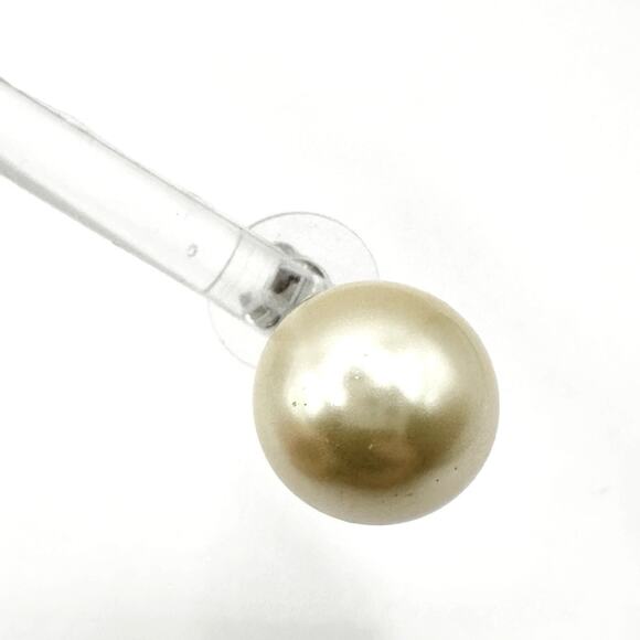 Faux pearl stud earrings classic minimalist preppy pierced retro traditional - Picture 8 of 8